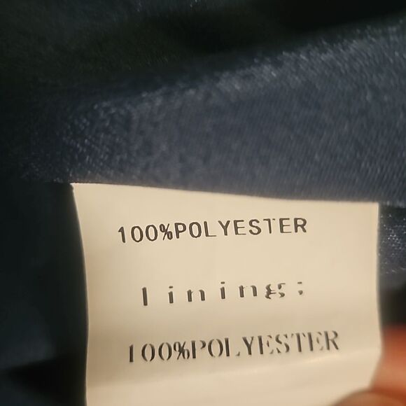 Jane Xuan Vintage dress dark green with white polka dots and beads buttons - Picture 9 of 9